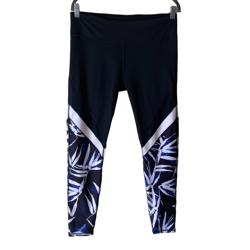 Fabletics Palm Leaf Mesh Crop Leggings